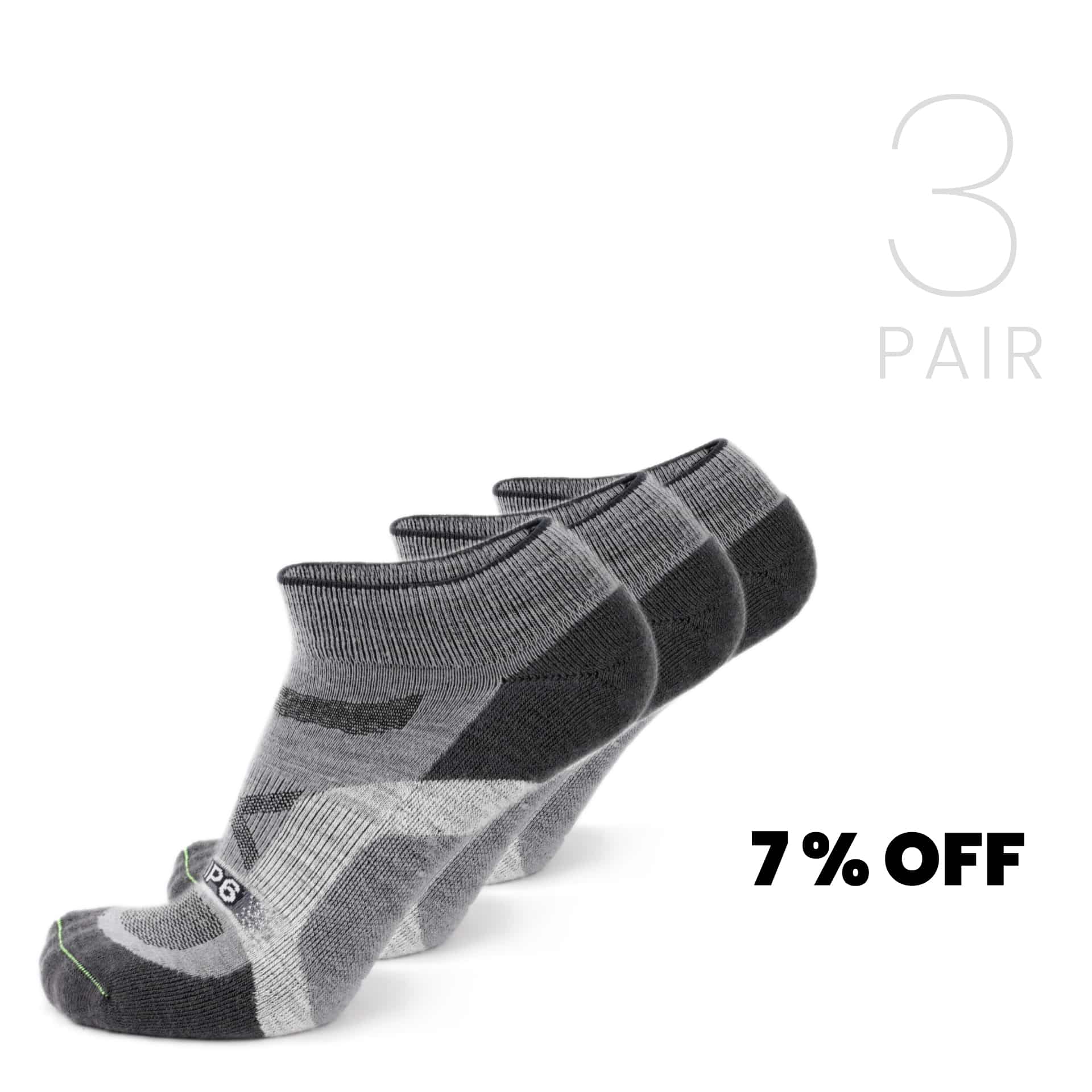 Wool Ankle Socks - Approach Grey