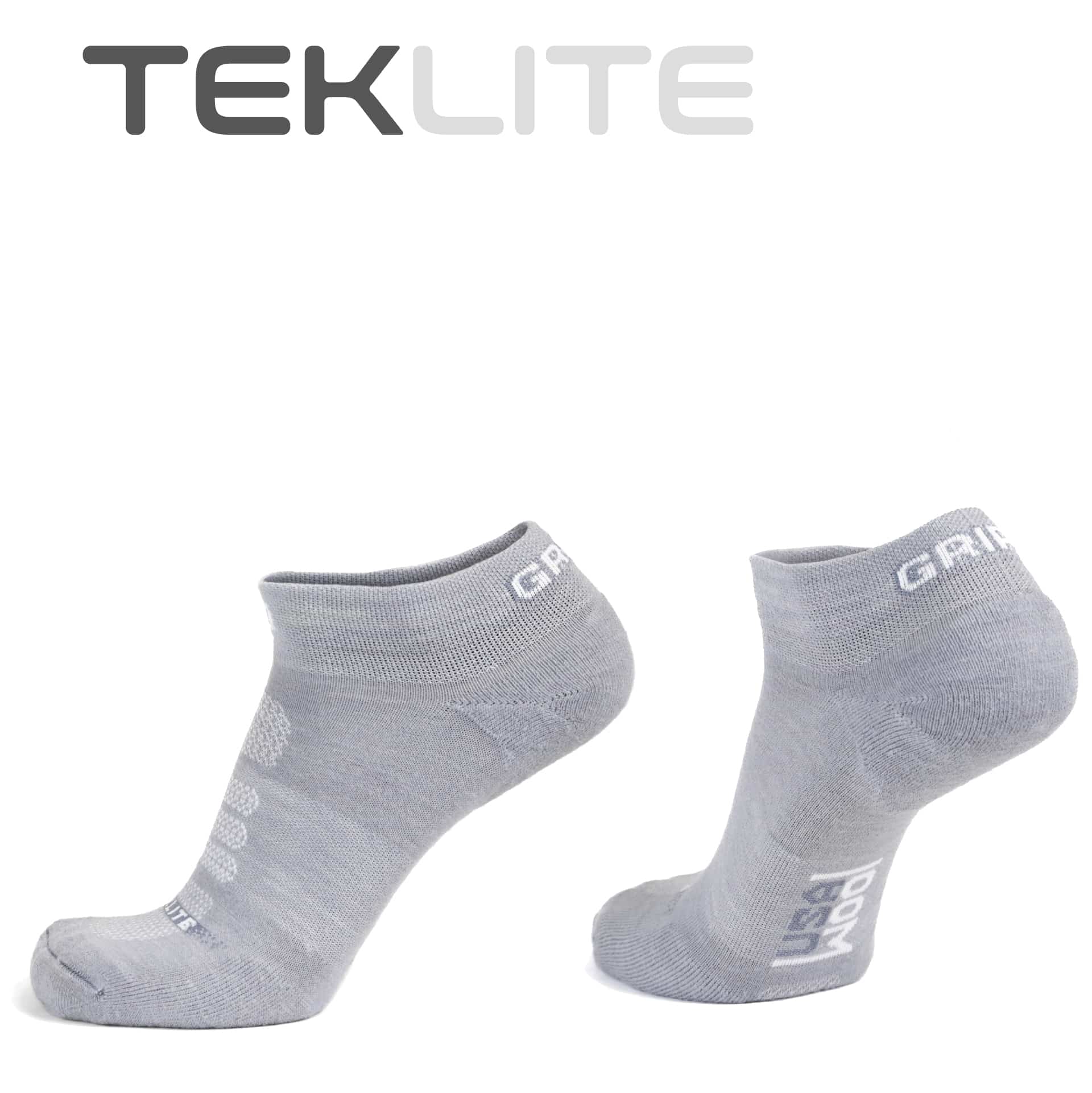 Teklite Gray Ankle Socks - (Factory Seconds)