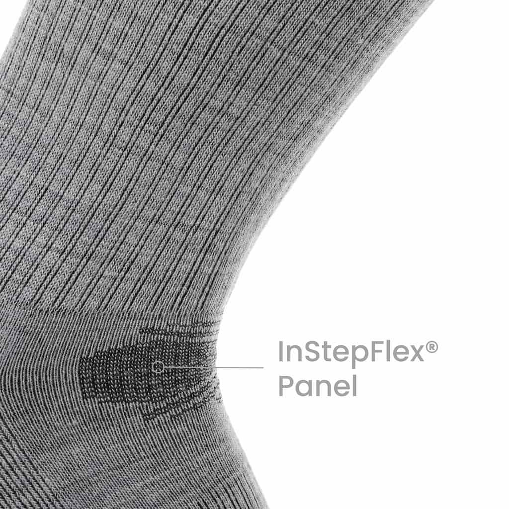 Ash - Casual Crew Midweight Merino Wool Sock