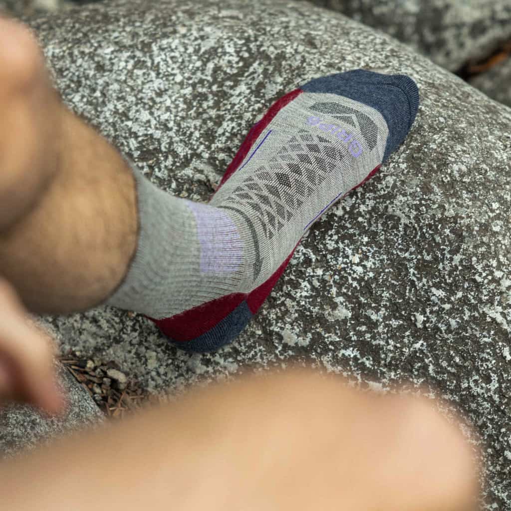 Berry - Hike Crew Midweight Merino Wool Sock