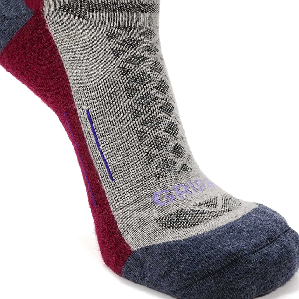Berry - Hike Crew Midweight Merino Wool Sock