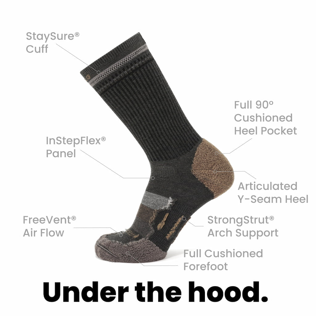 Cabin - Hike Crew Lightweight Merino Wool Sock