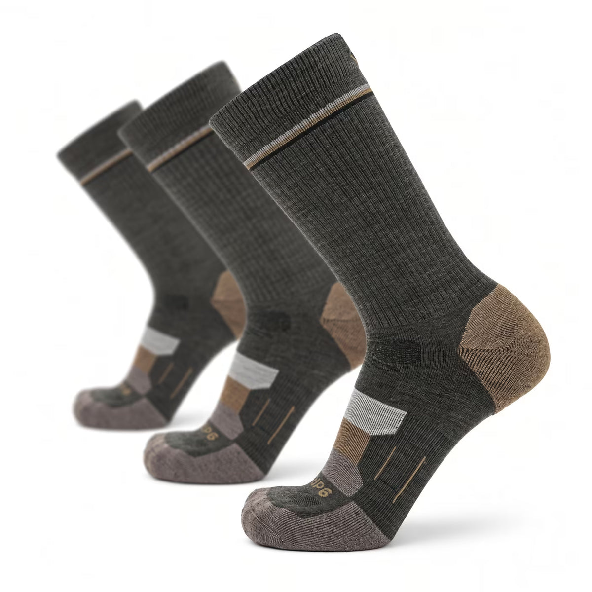 3 Pack Cabin - Hike Crew Lightweight Merino Wool Sock