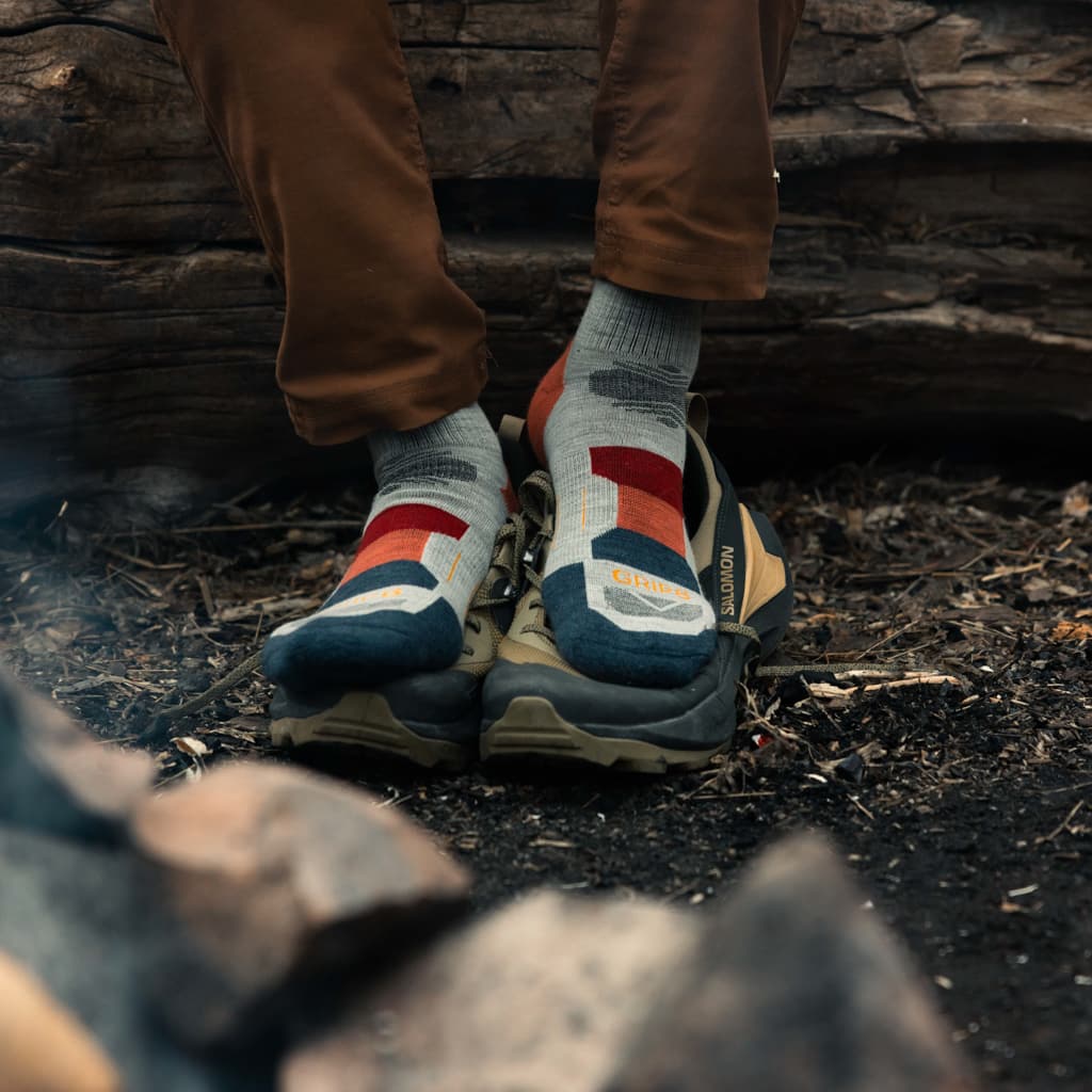8 Pairs Campfire - Hike Crew Lightweight Merino Wool Sock