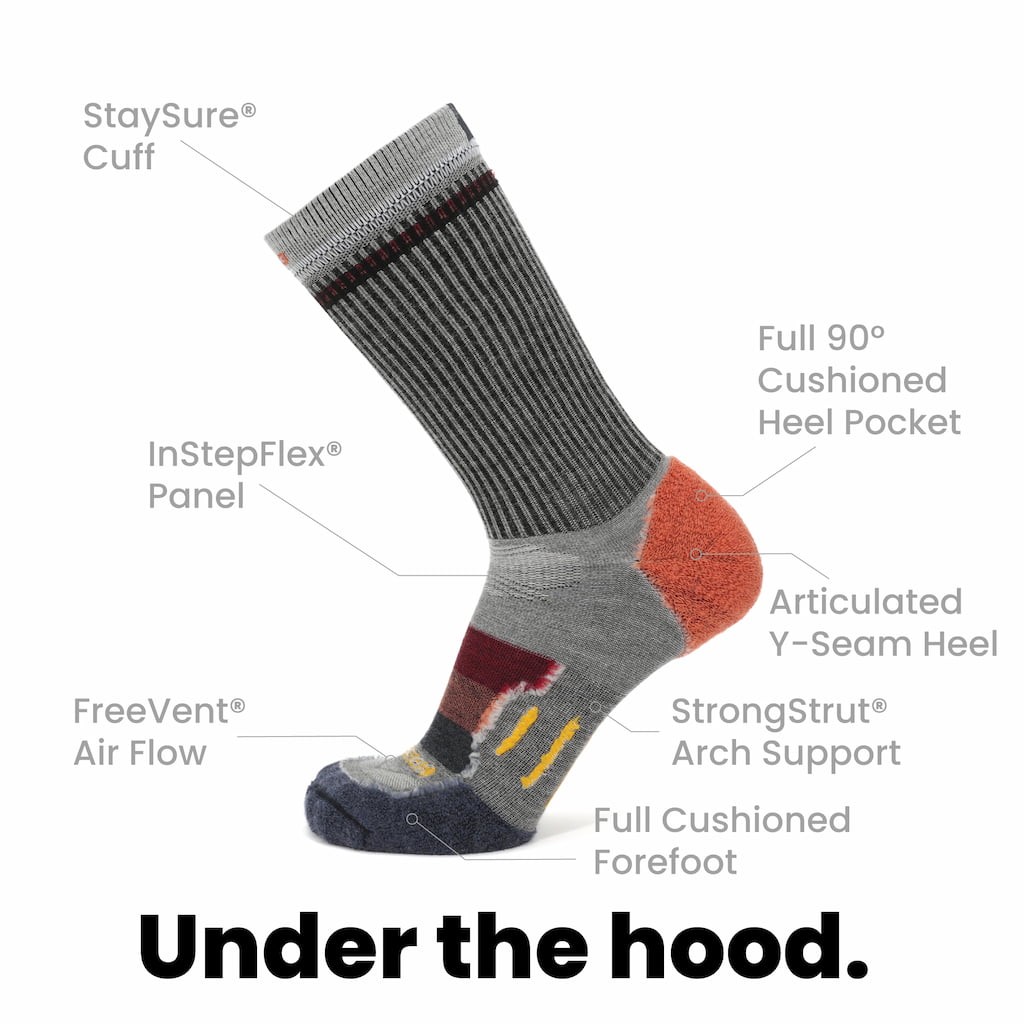 Campfire - Hike Crew Lightweight Merino Wool Sock