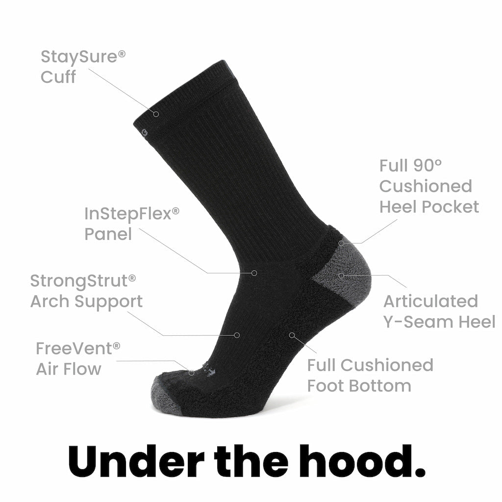 Carbon - Casual Crew Midweight Merino Wool Sock