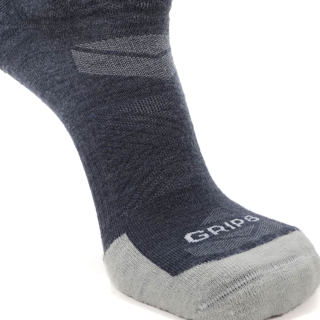 Denim - Run No Show Runweight Merino Wool Sock