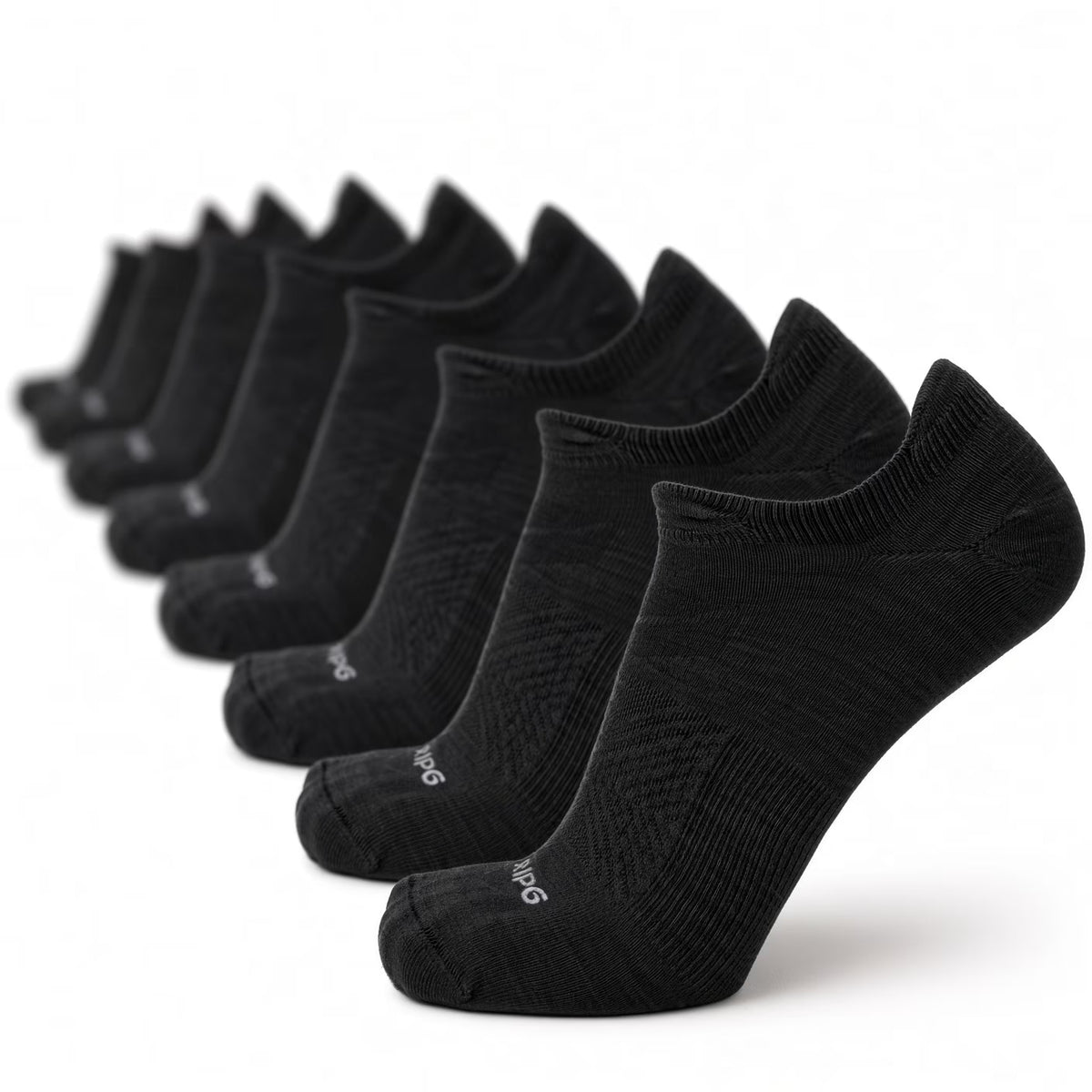 8 Pairs Eclipse - Run No Show Ultralight Merino Wool Sock