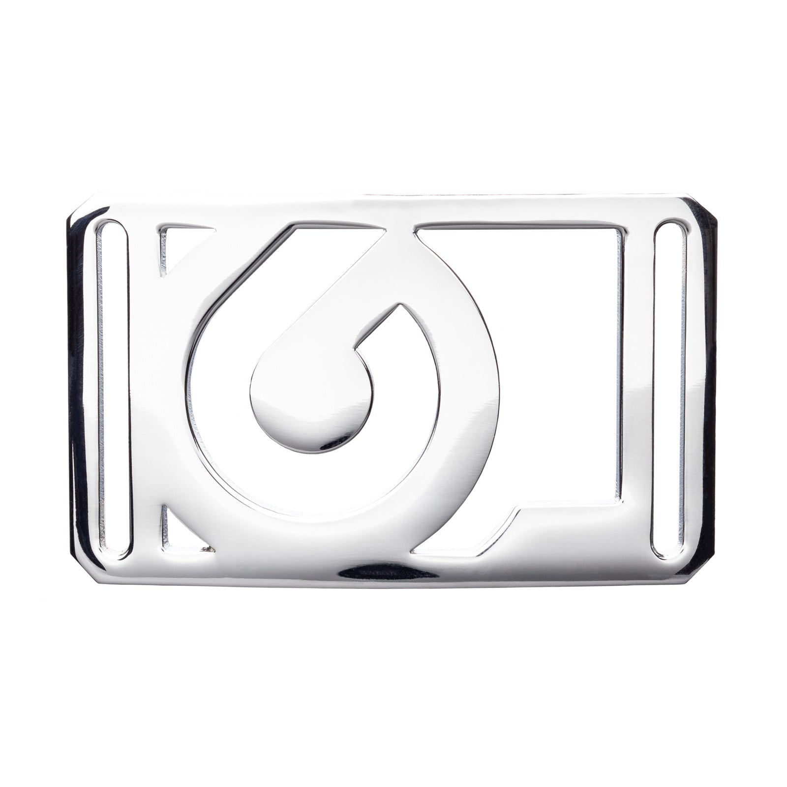 chrome belt buckle