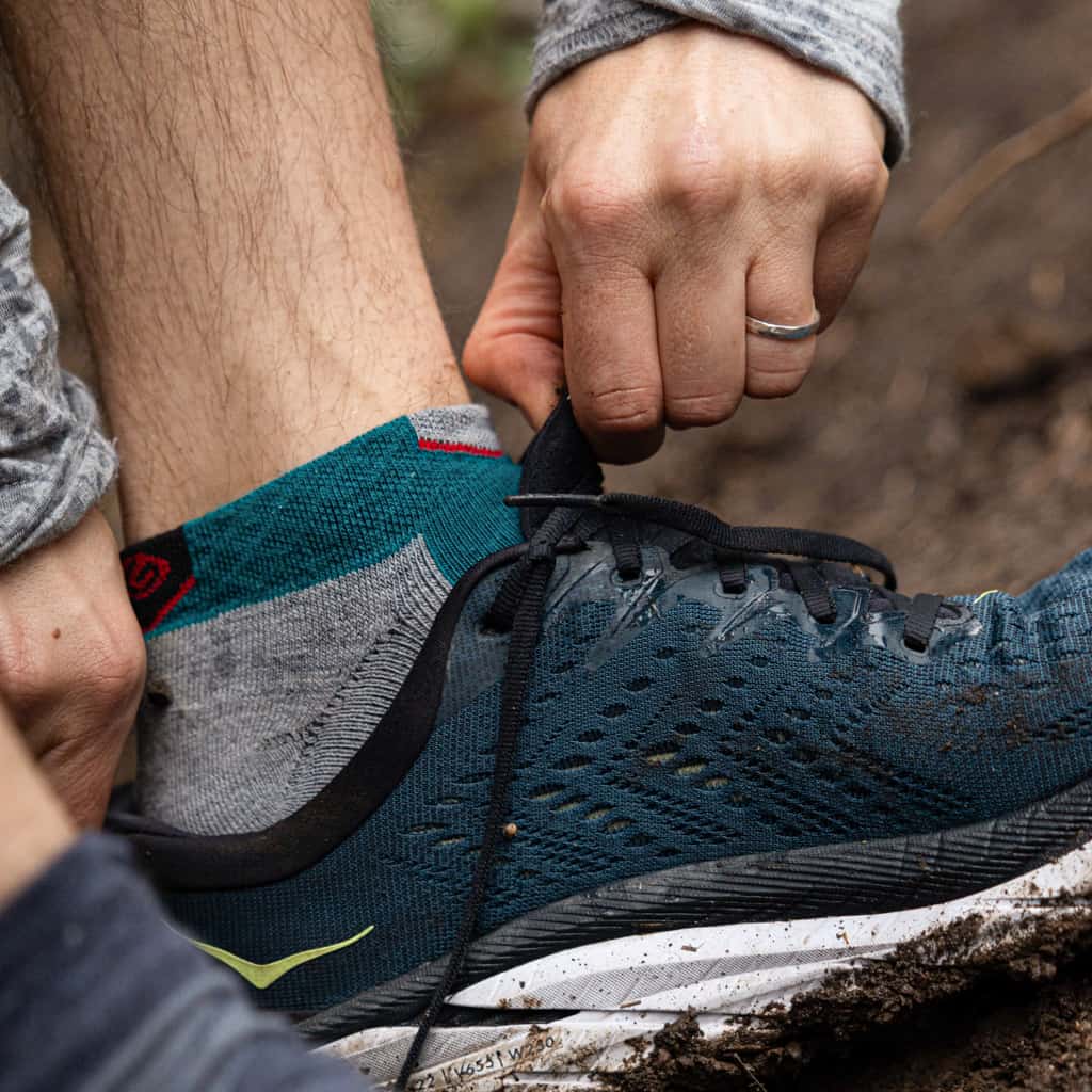 Emerald - Run Ankle Midweight Merino Wool Sock