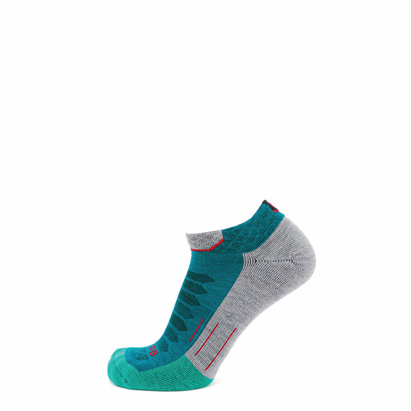 Emerald - Run Ankle Midweight Merino Wool Sock
