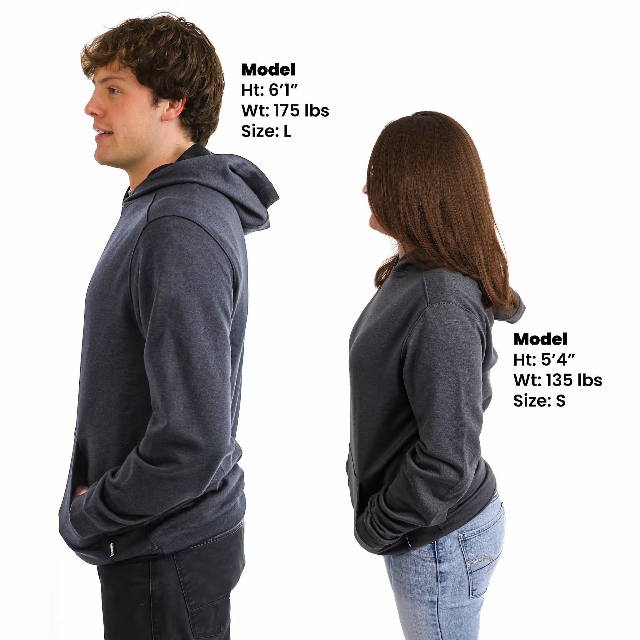 Switchback Merino Wool Hoodie - Charcoal