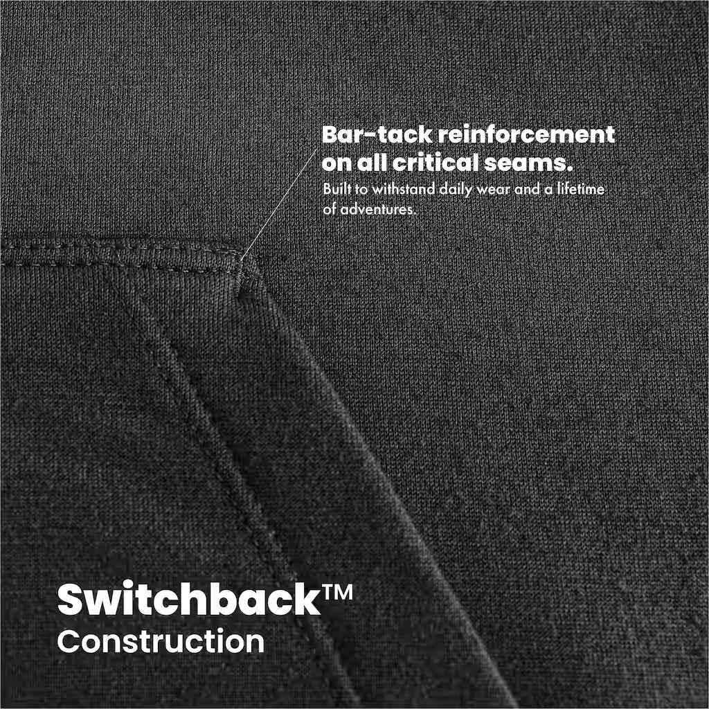 Switchback Merino Wool Hoodie - Charcoal