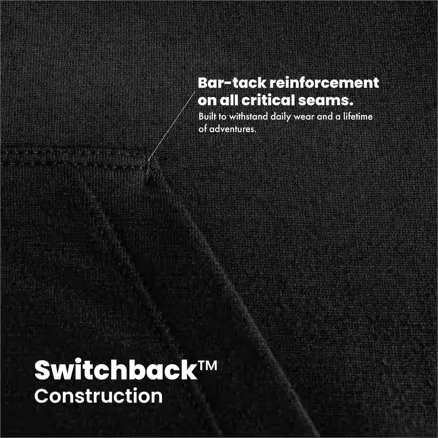 Switchback Merino Wool Hoodie - Black