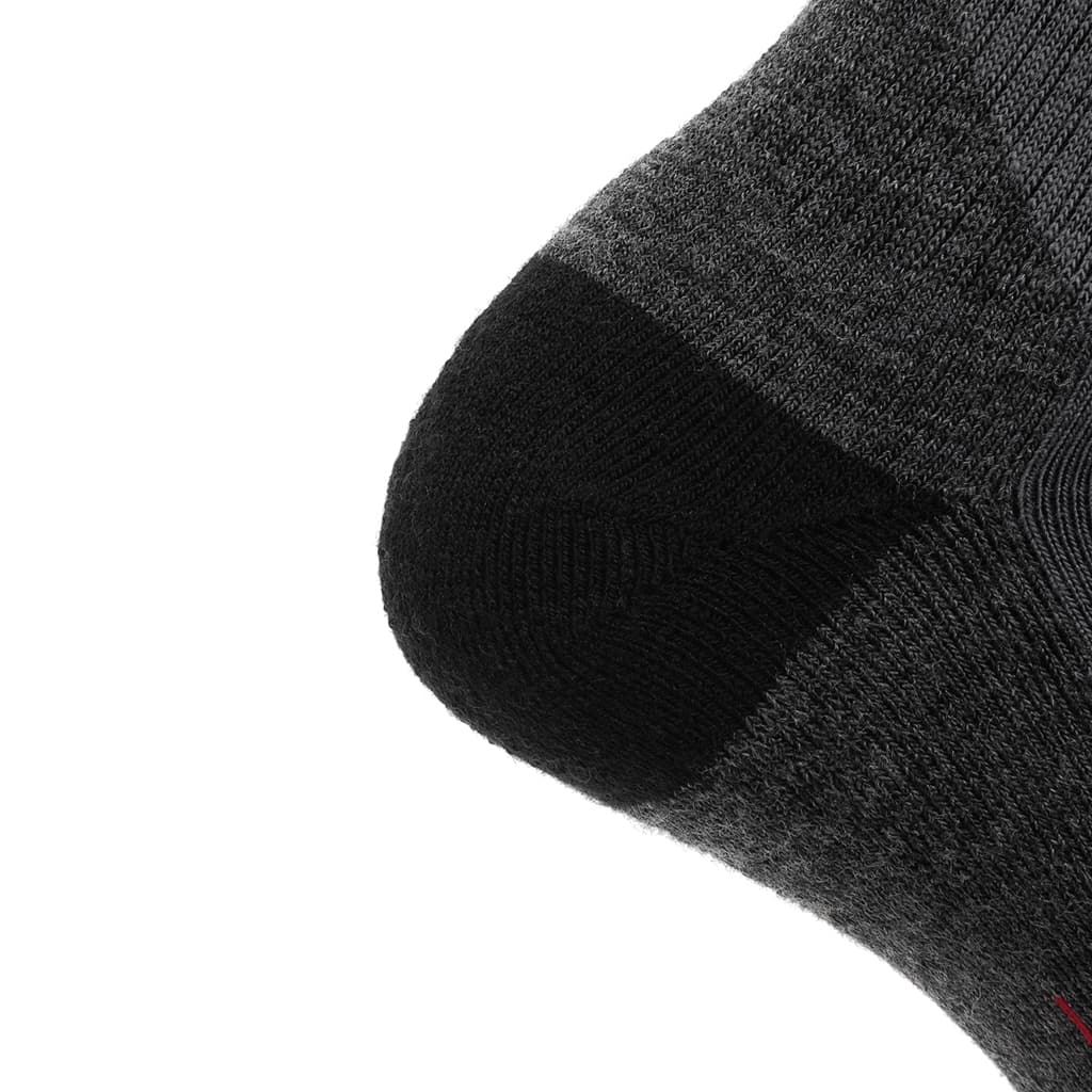 8 Pairs Graphite - Hike Crew Midweight Merino Wool Sock