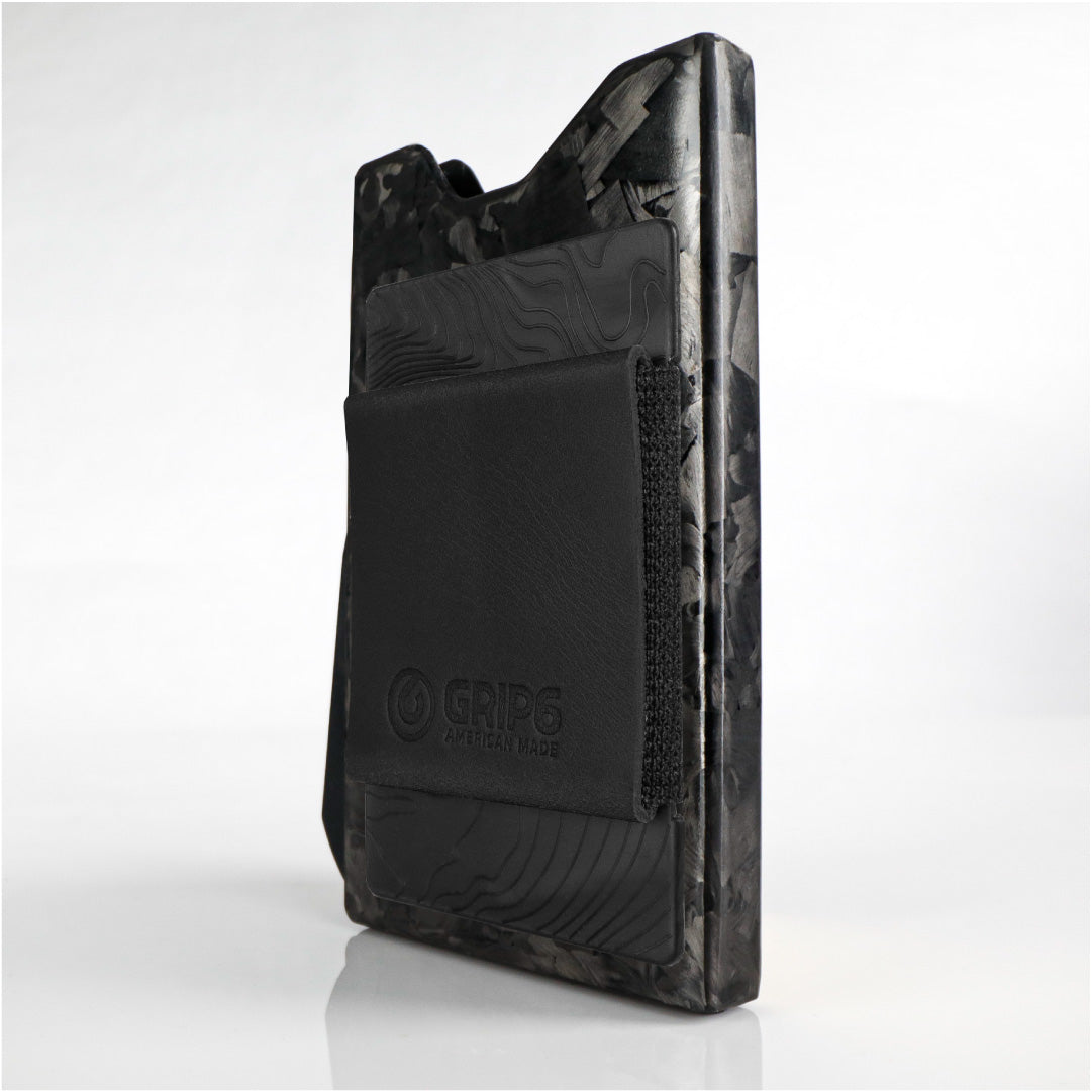 carbon fiber wallet black swatch-image