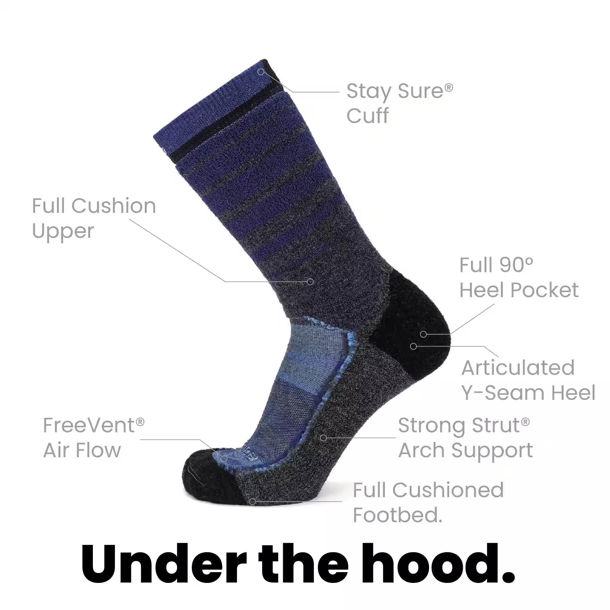 Moon Milk - Hike Crew Heavyweight Merino Wool Sock