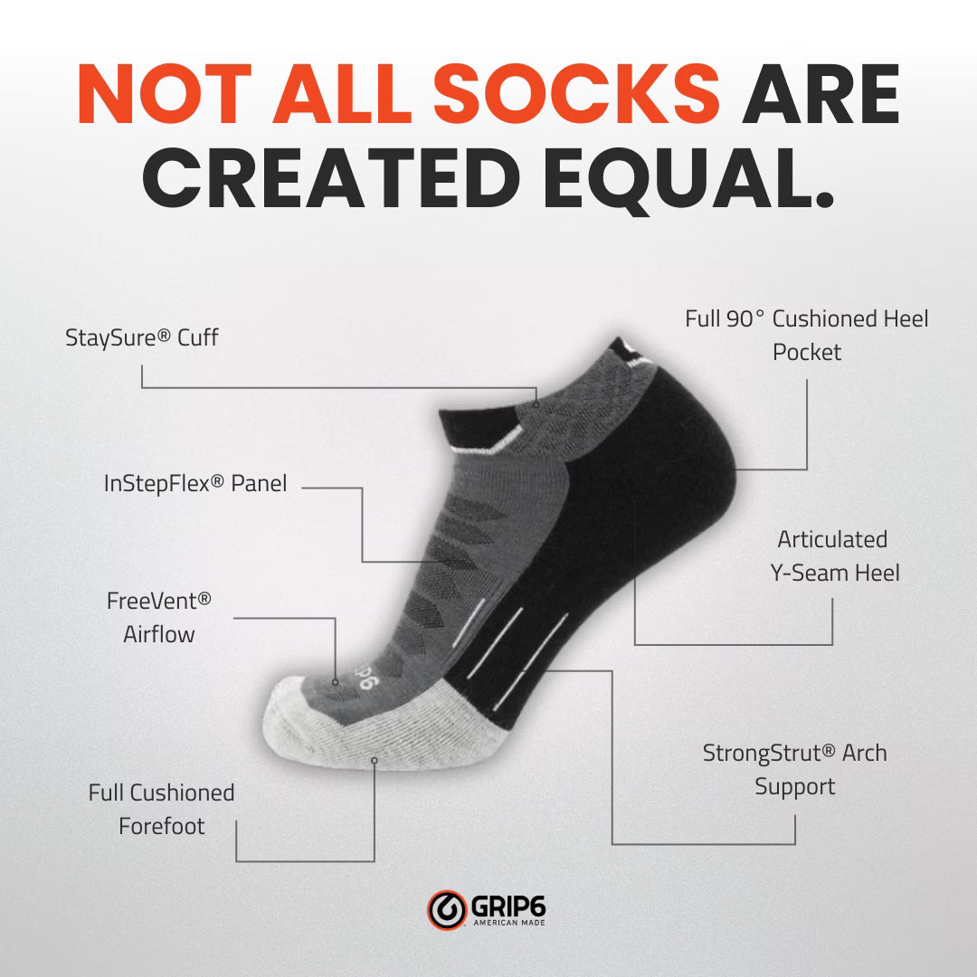 Obsidian. - Run Ankle Midweight Merino Wool Sock