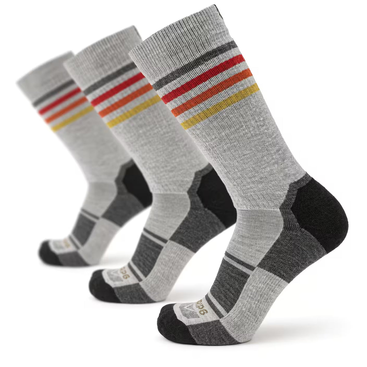 3 Pack Solstice - Hike Crew Heavyweight Merino Wool Sock