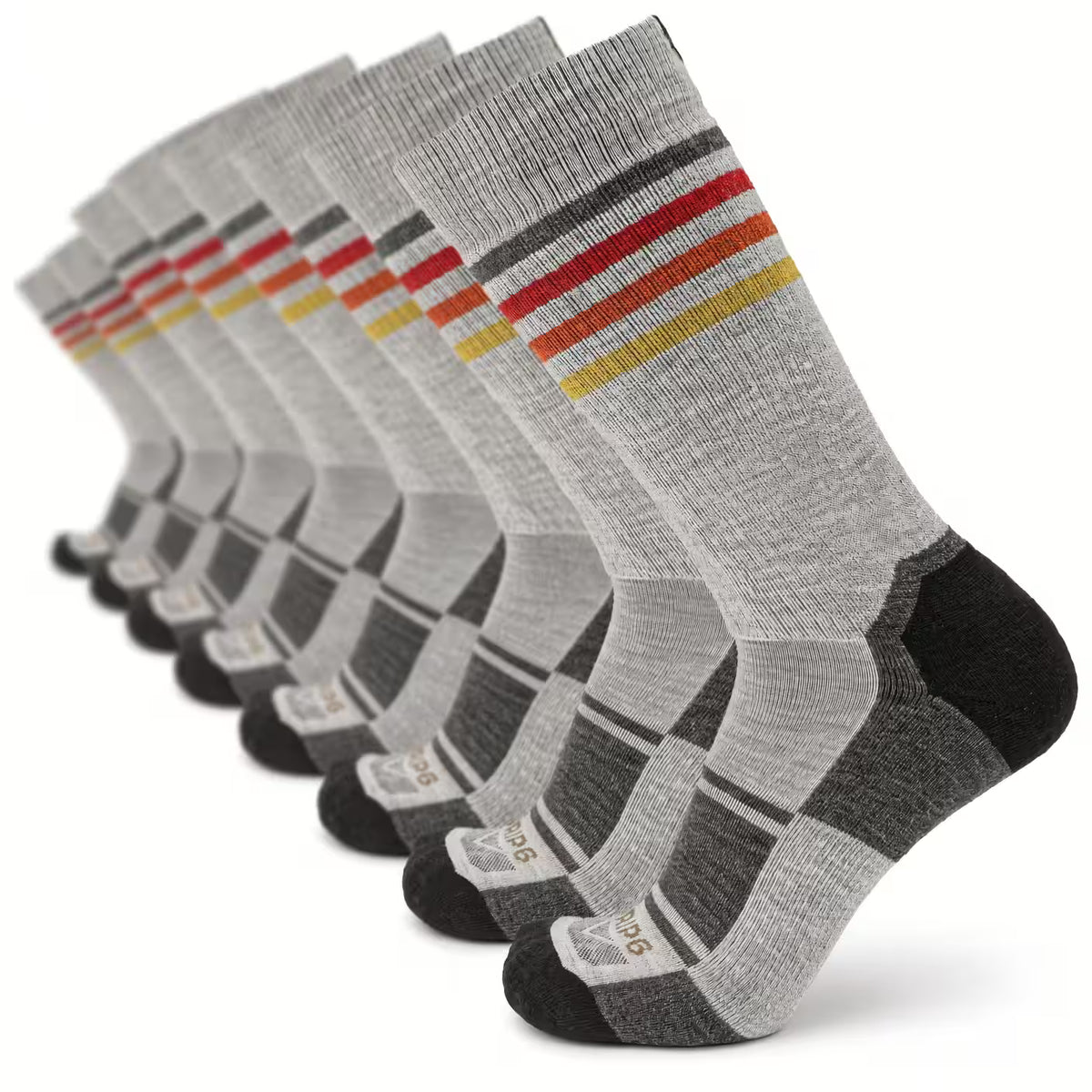 8 Pairs Solstice - Hike Crew Heavyweight Merino Wool Sock