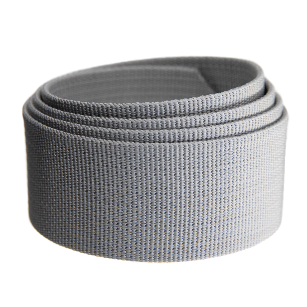 grey webbing belt strap