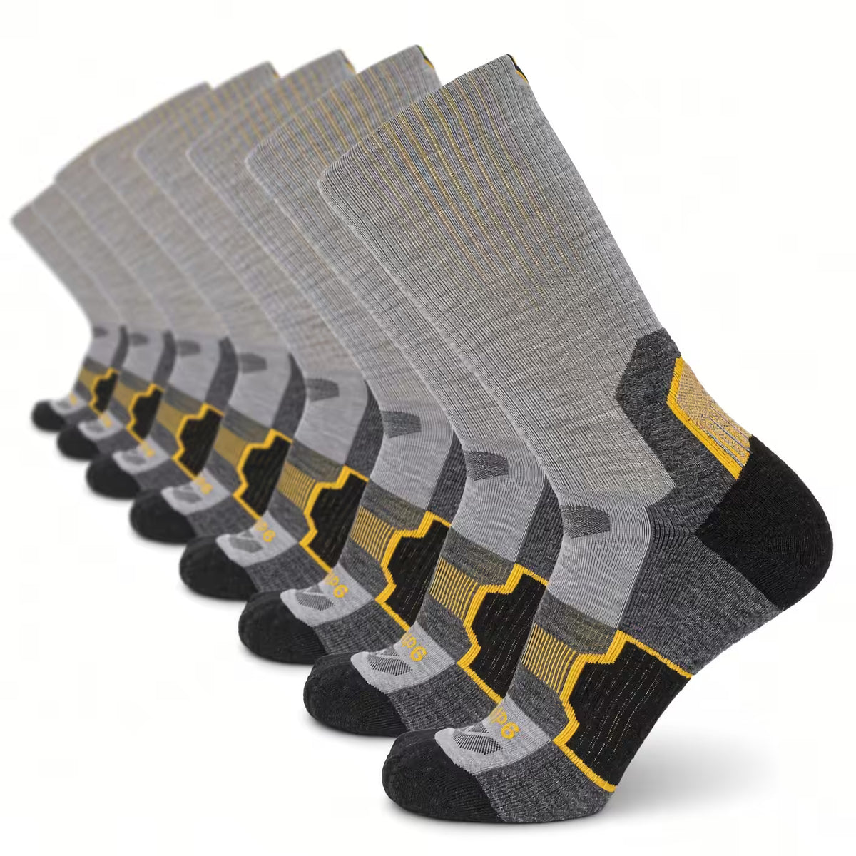 8 Pairs Tradesman - Tactical Crew Midweight Merino Wool Sock
