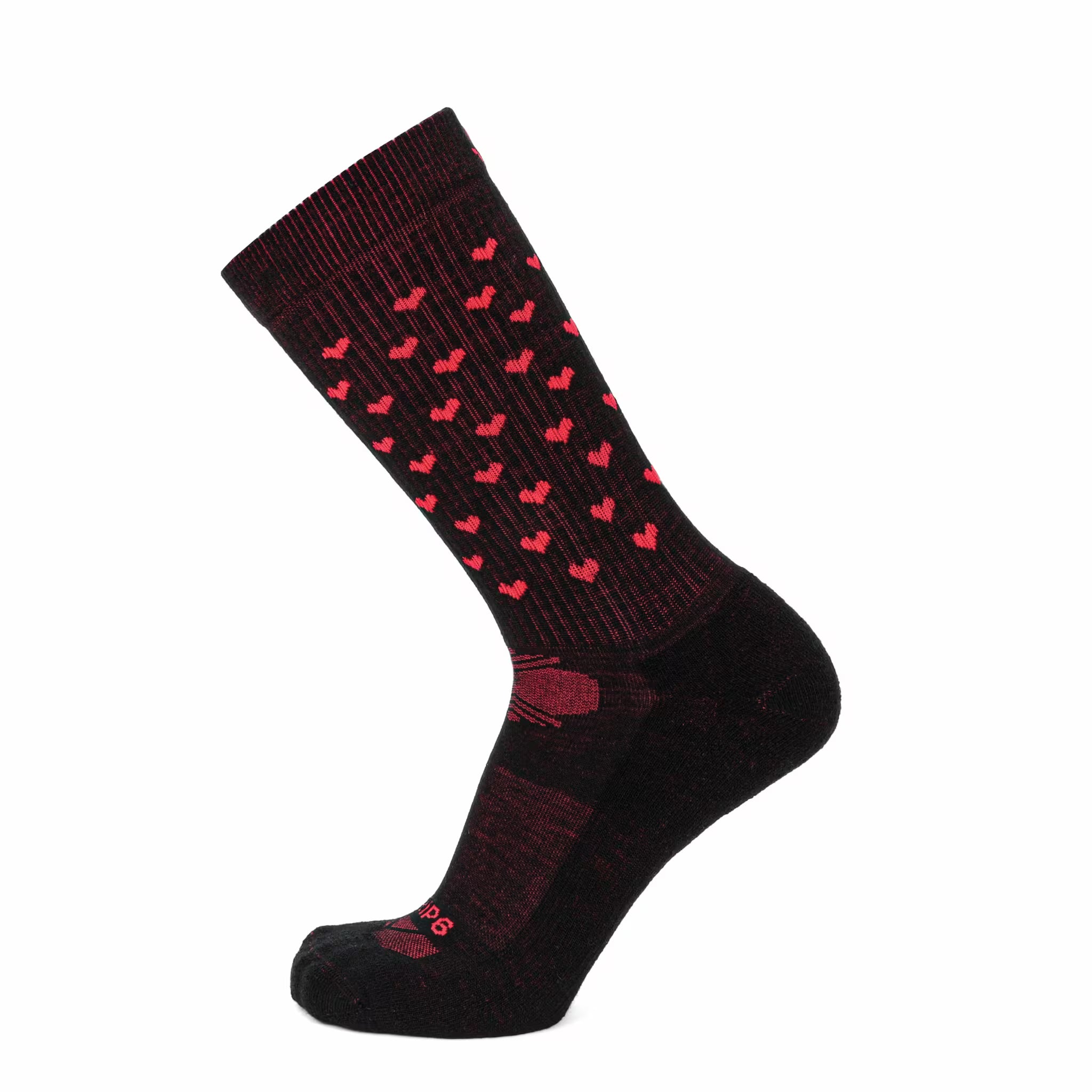 Black Heart Crew Socks - (Factory Seconds)