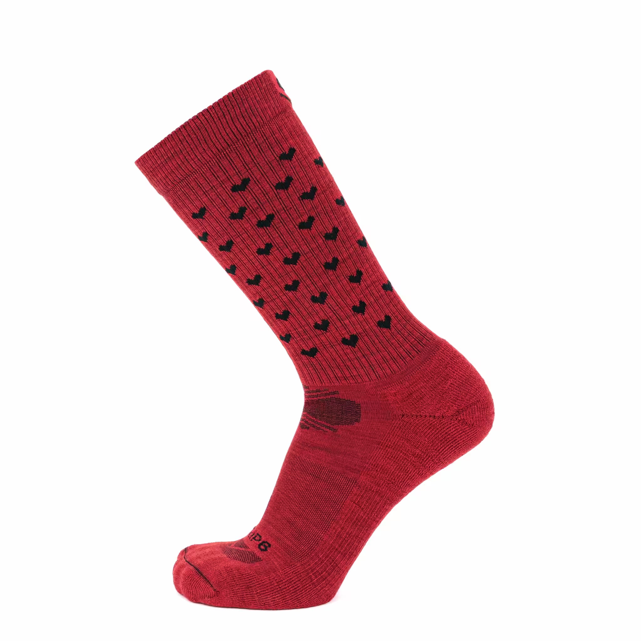 Red Hearts Crew Socks - (Factory Seconds)