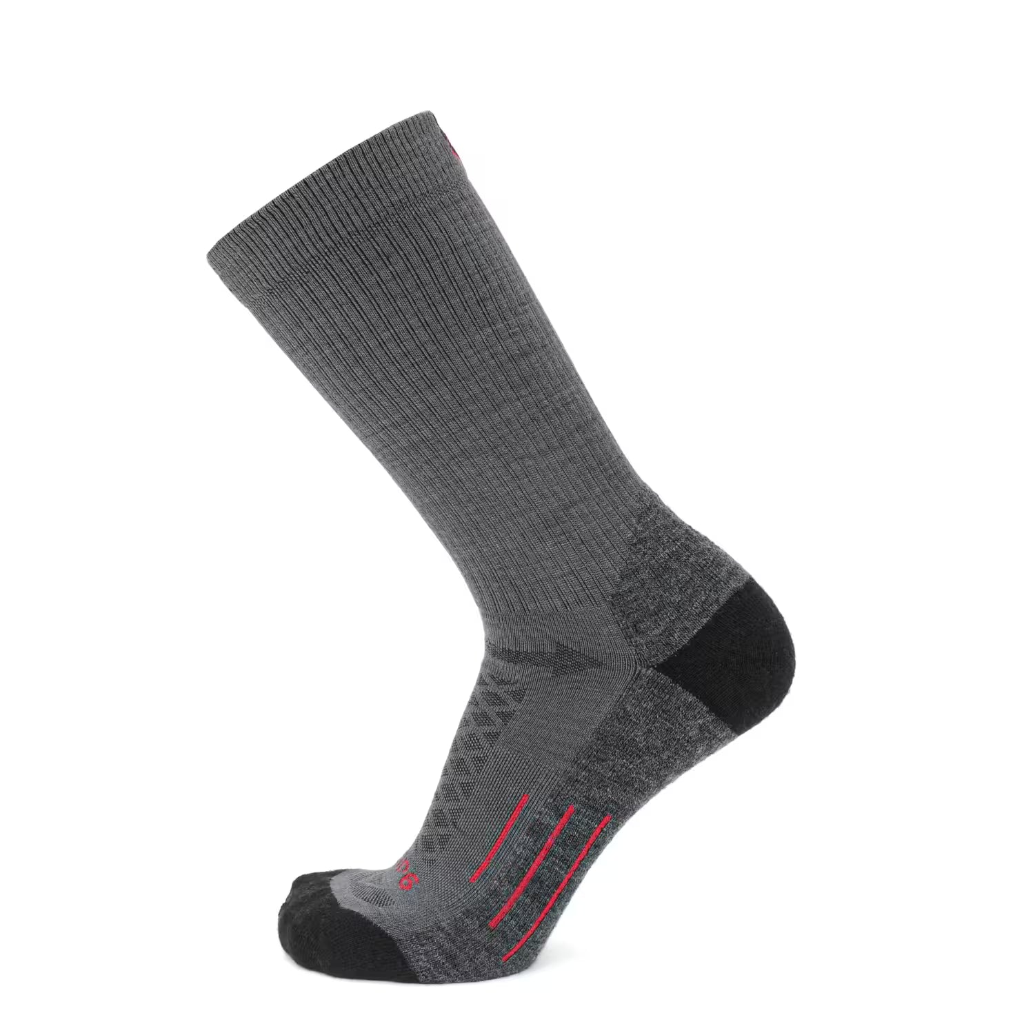 Graphite - Hike Crew Midweight Merino Wool Sock