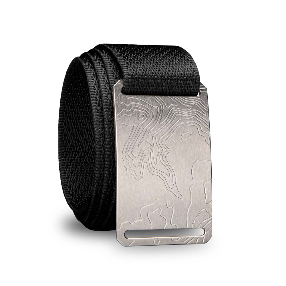 black belt with titanium belt buckle swatch-image