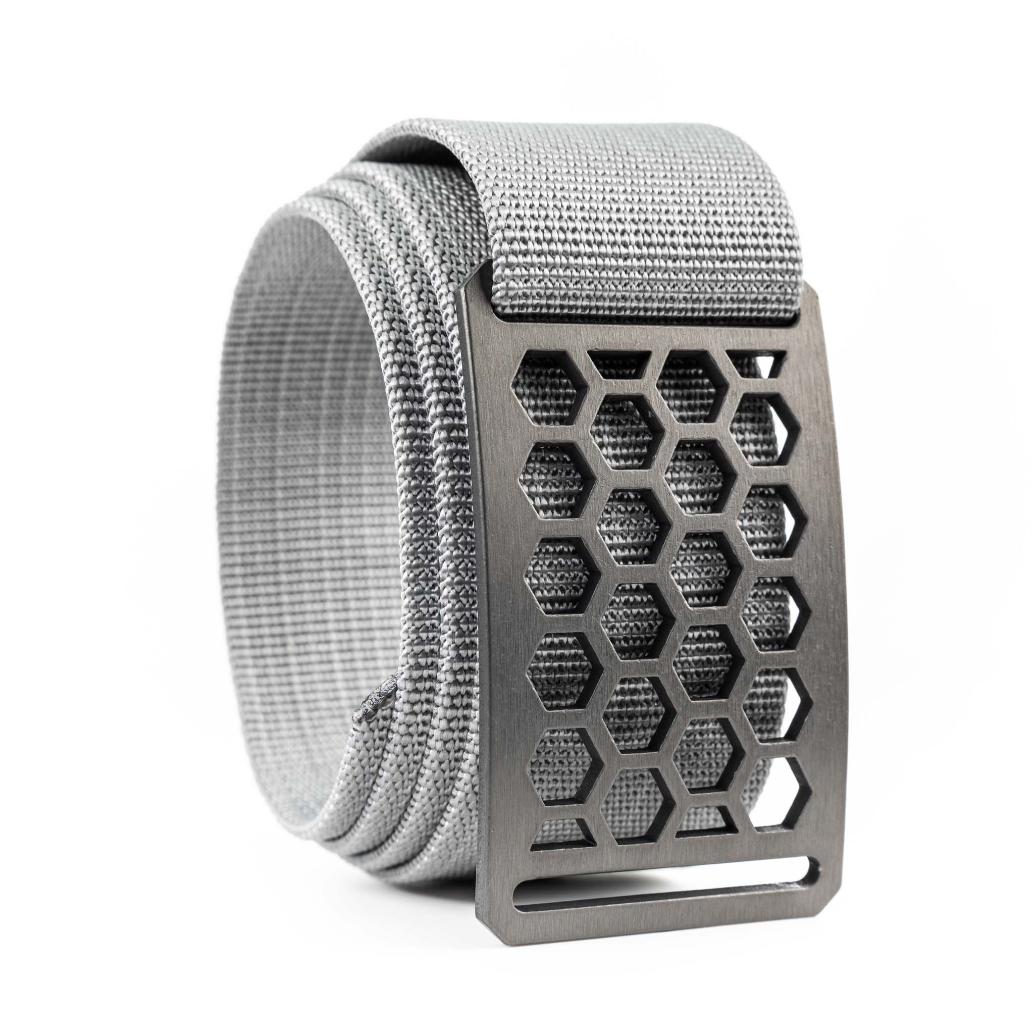 Men's Conservation Honeycomb Gunmetal buckle GRIP6 Titanium Grey belt strap swatch-image