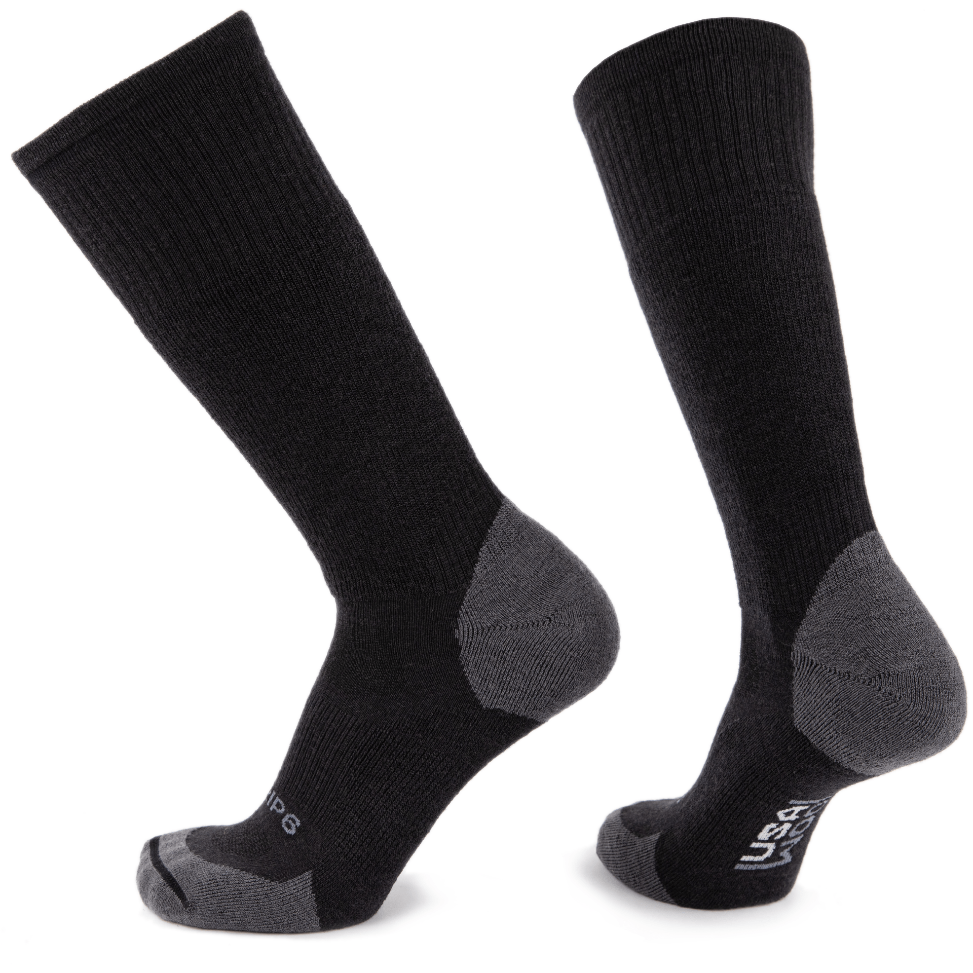 boot black sock