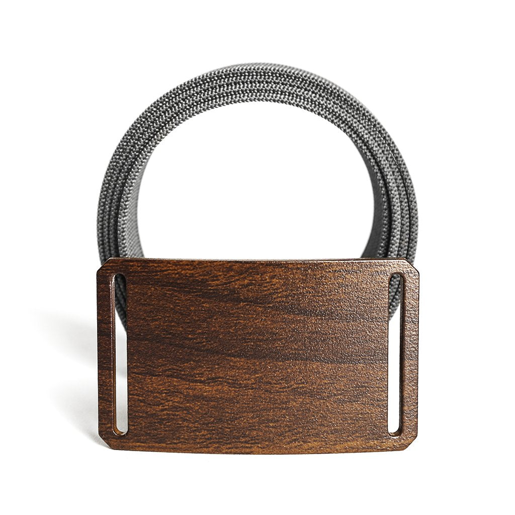walnut wood grain belt buckle