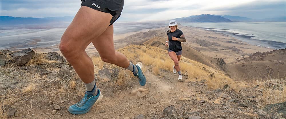 runners wearing grip6 socks