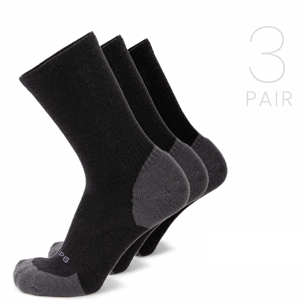 Wool Crew Sock - Everyday Black