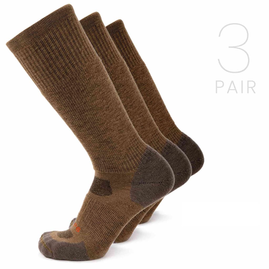 brown wool boot socks