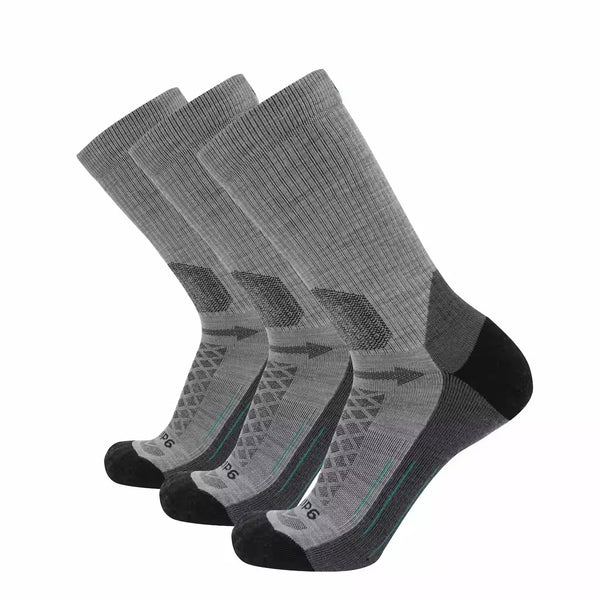 3 Pack Stone - Hike Crew Midweight Merino Wool Sock
