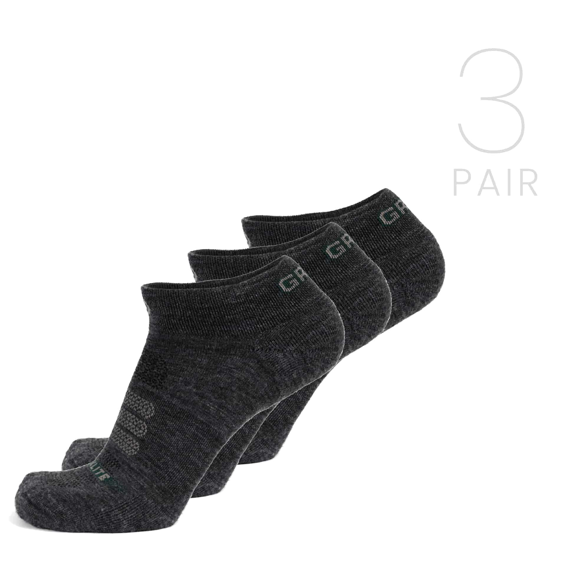 grey wool ankle socks