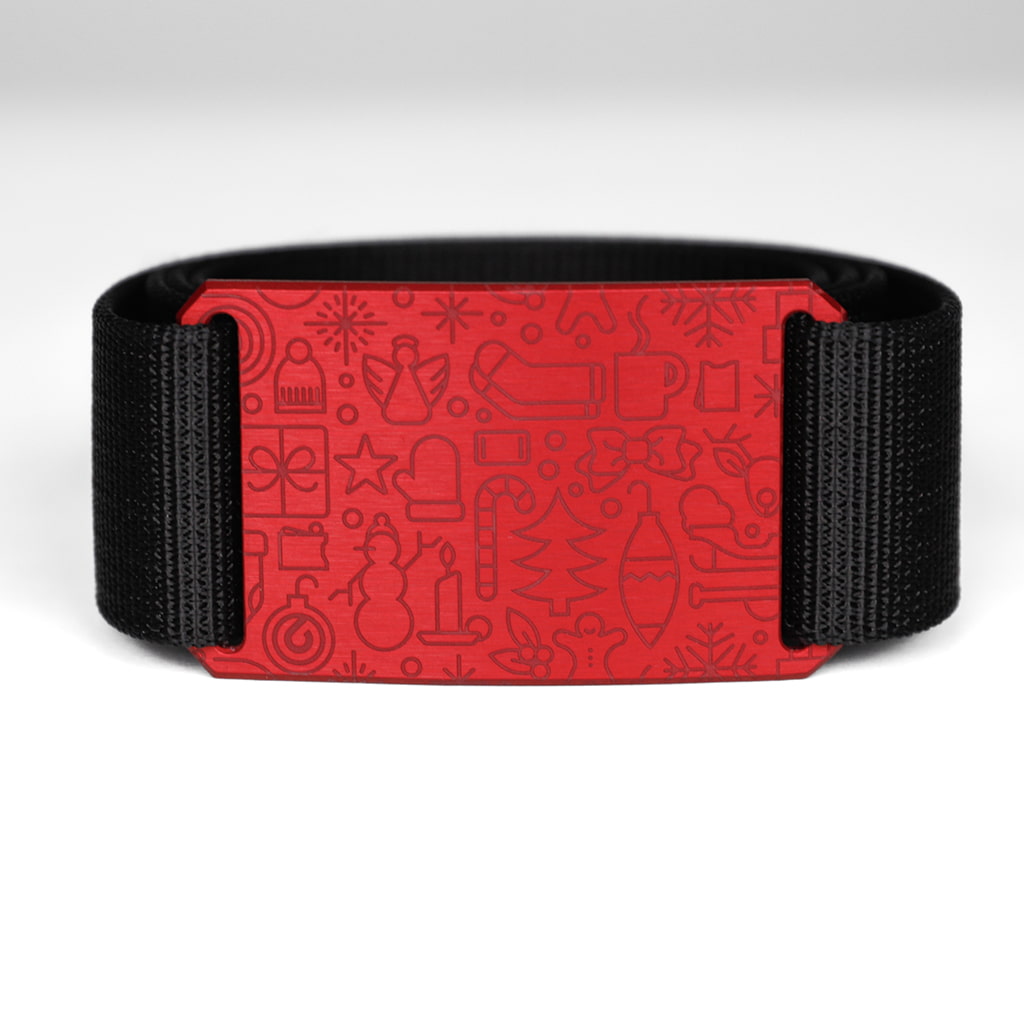 Black belt with Christmas buckle