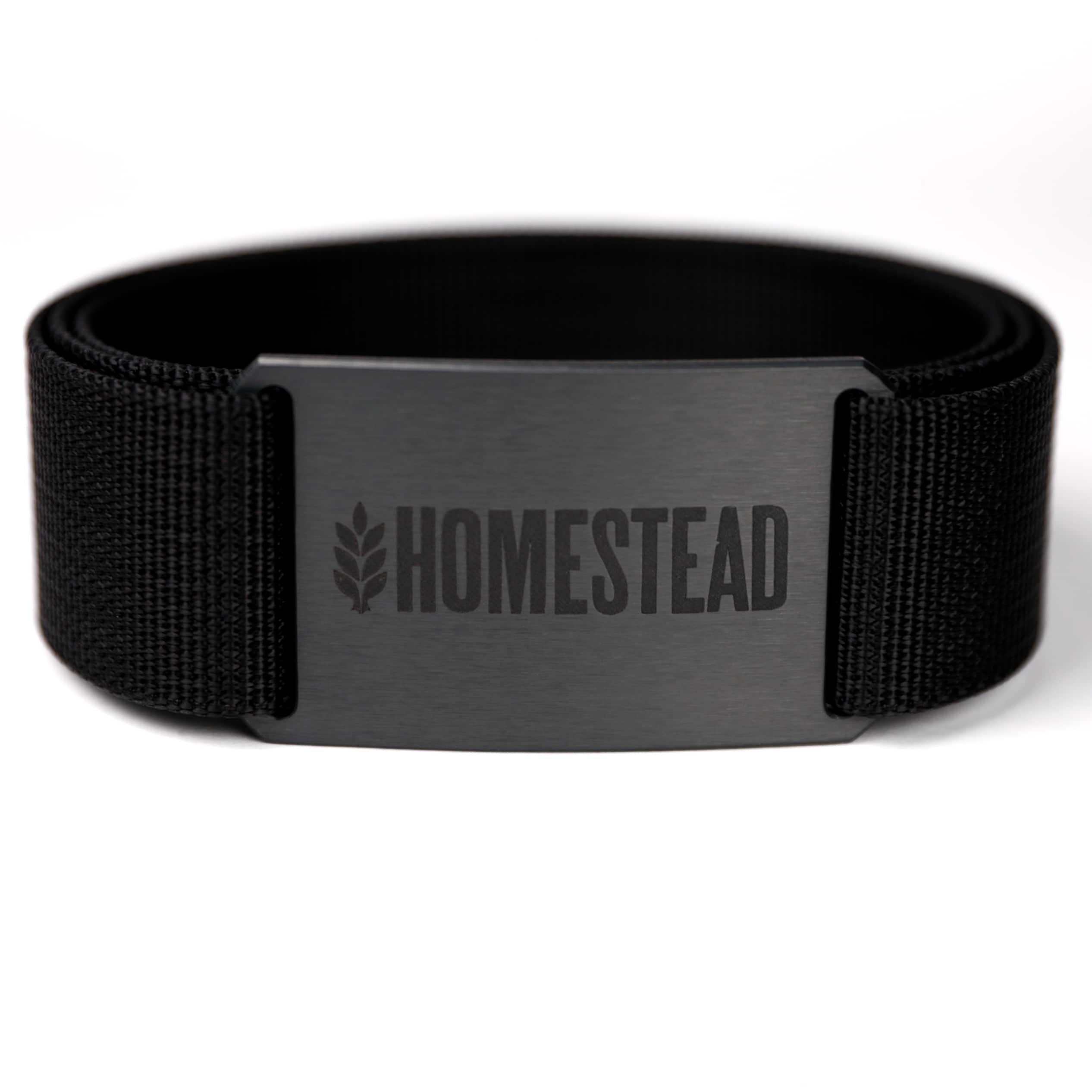 belt buckle with homestead logo