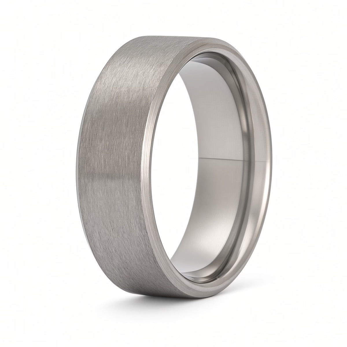 8mm Anvil Band - Brushed Titanium