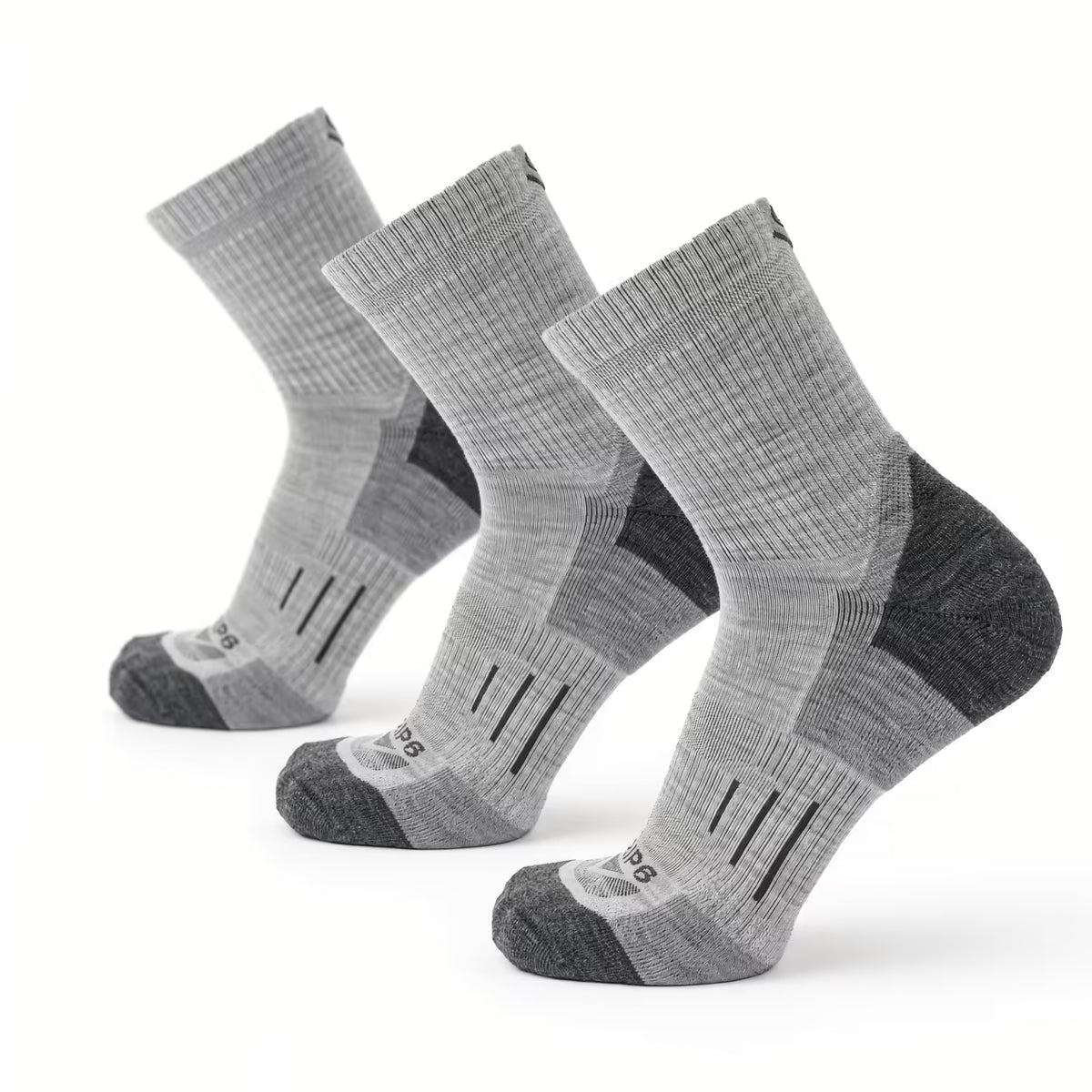 3 Pack Alpine - 3/4 Crew Lightweight Hiking & Trail Running Sock
