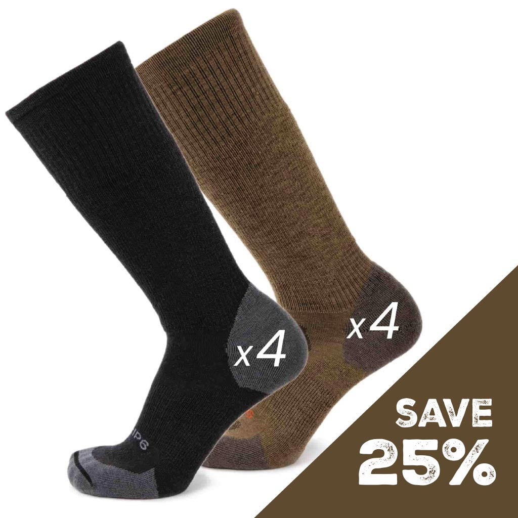 Boot "Black n' Brown" Sock Pack (8 pairs)