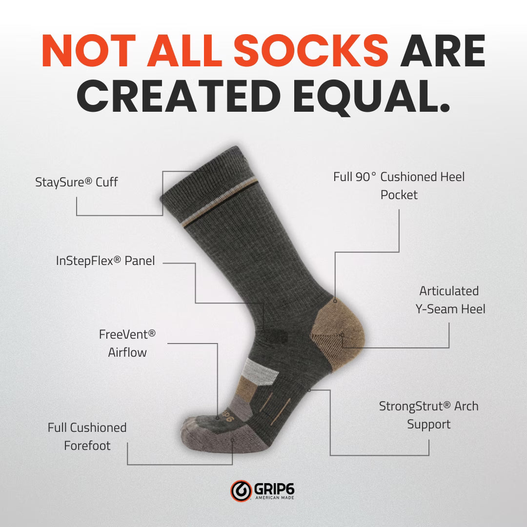 Cabin. - Hike Crew Lightweight Merino Wool Sock