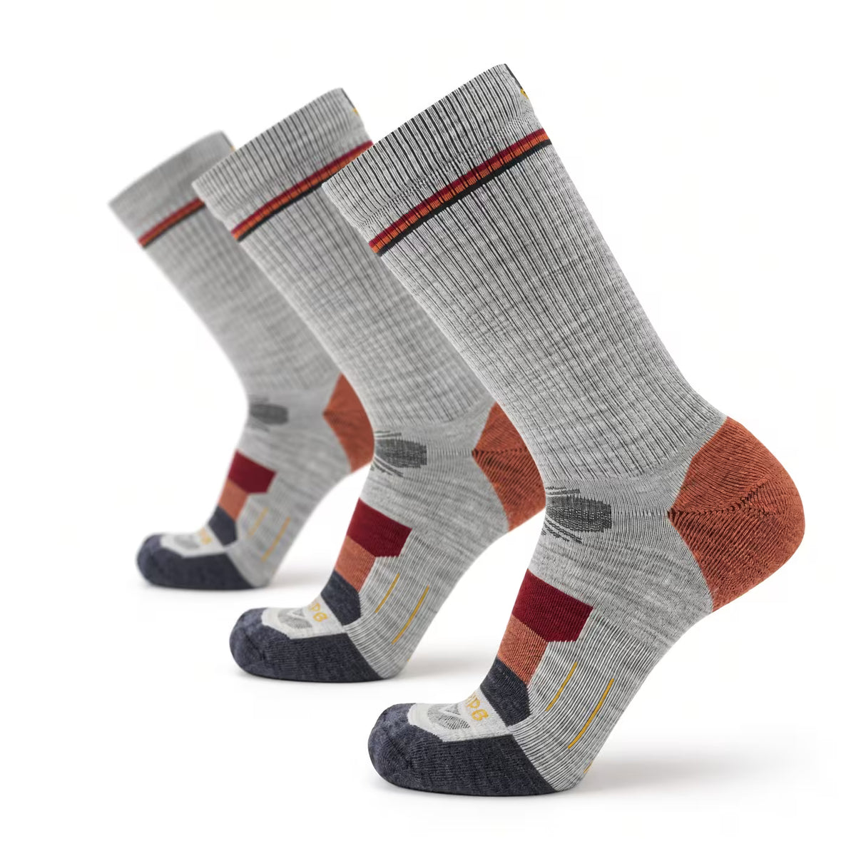 3 Pack Campfire - Hike Crew Lightweight Merino Wool Sock