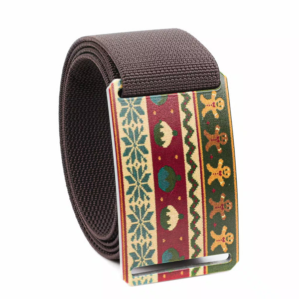 Ugly Christmas Sweater Belt with G-Flex Stretch Webbing