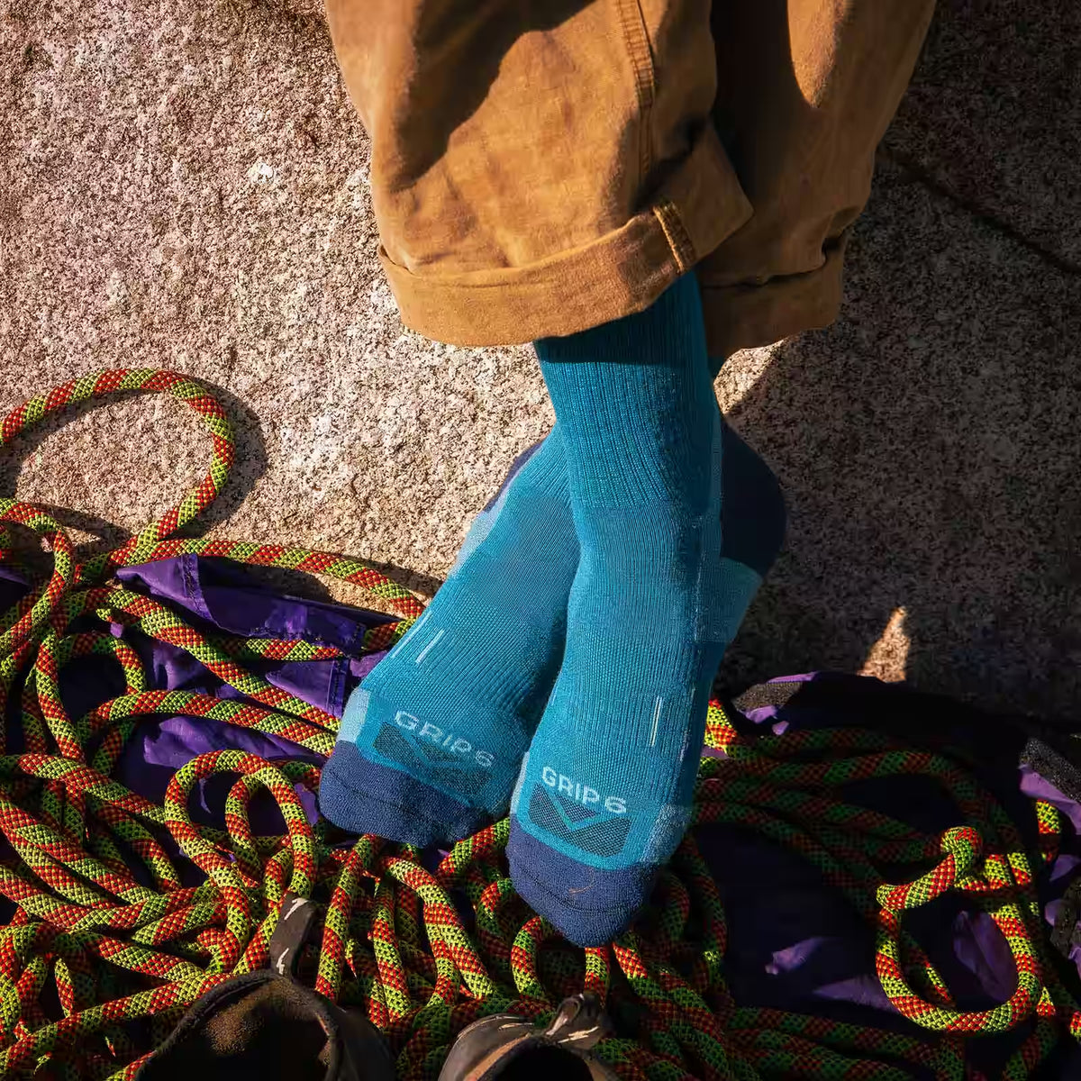 8 Pairs Creek - 3/4 Crew Lightweight Hiking & Trail Running Sock
