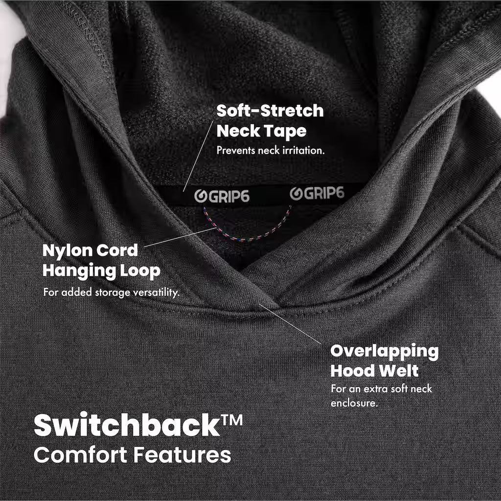 Switchback Merino Wool Hoodie - Charcoal