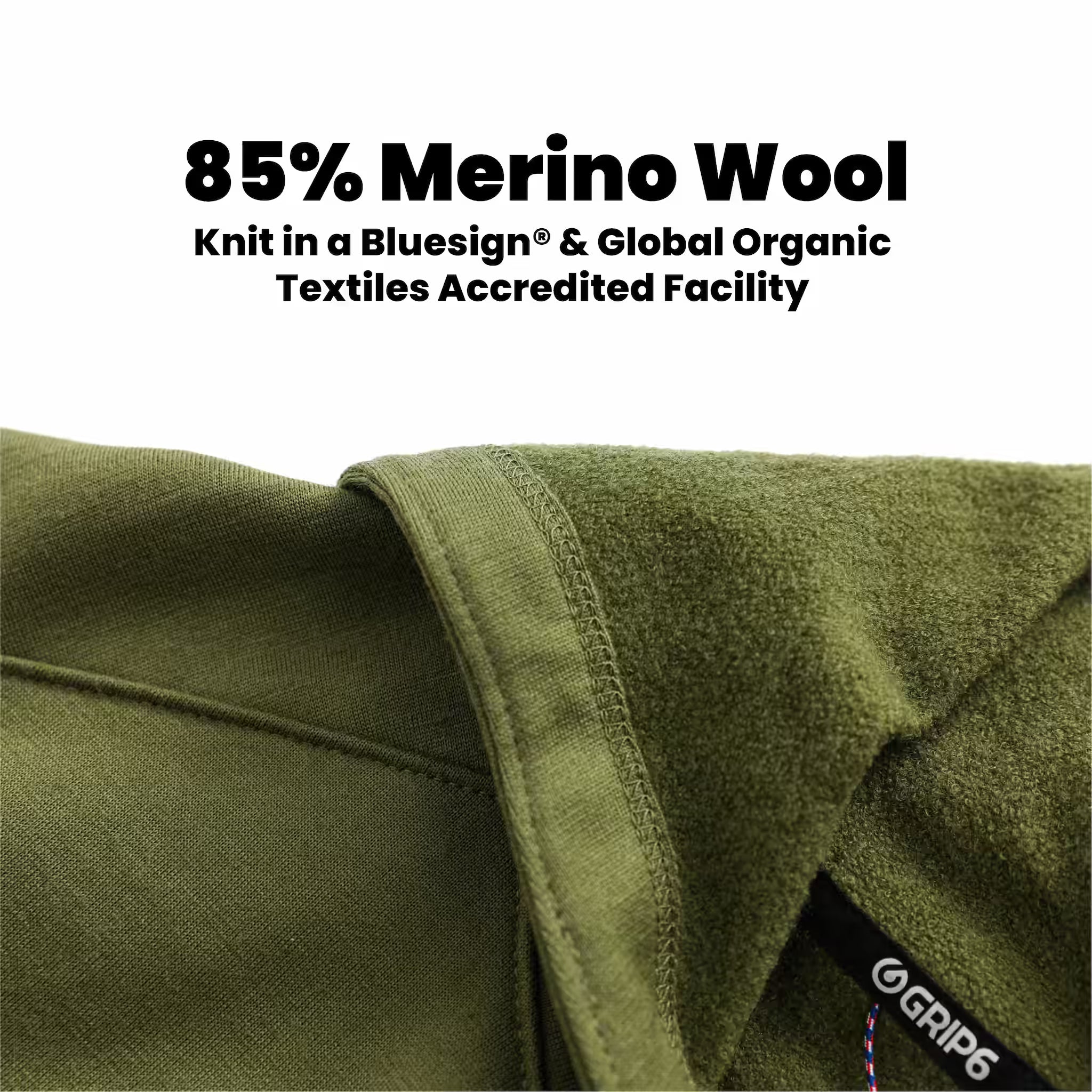 Switchback Merino Wool Hoodie - Moss