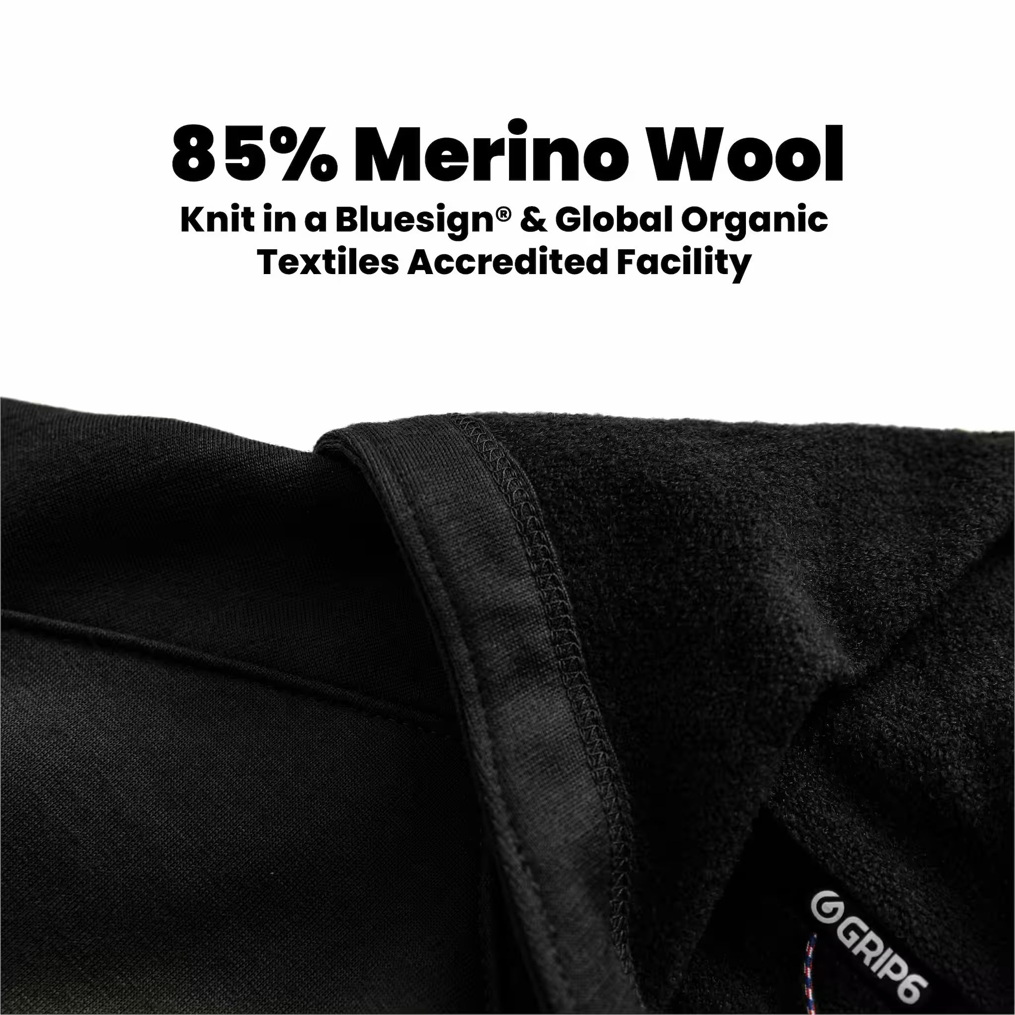 Switchback Merino Wool Hoodie - Black